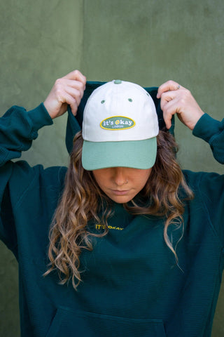 ORGANIC CAP – SAGE COLOR BLOCK