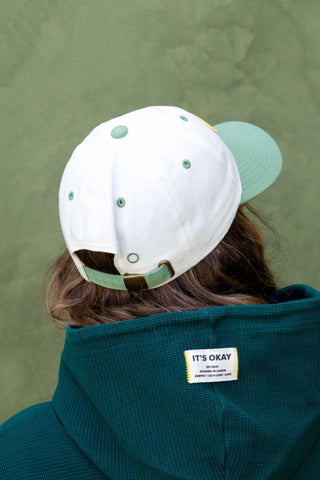 ORGANIC CAP – SAGE COLOR BLOCK
