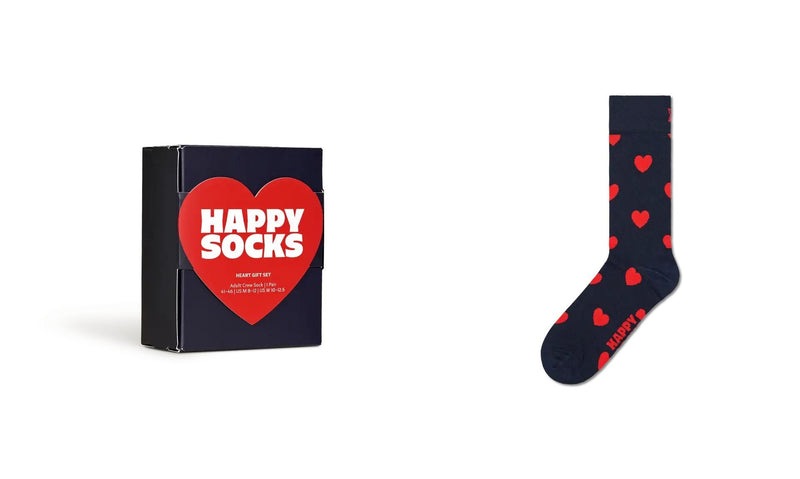 1-Pack Heart Sock Gift Set - Happy Socks