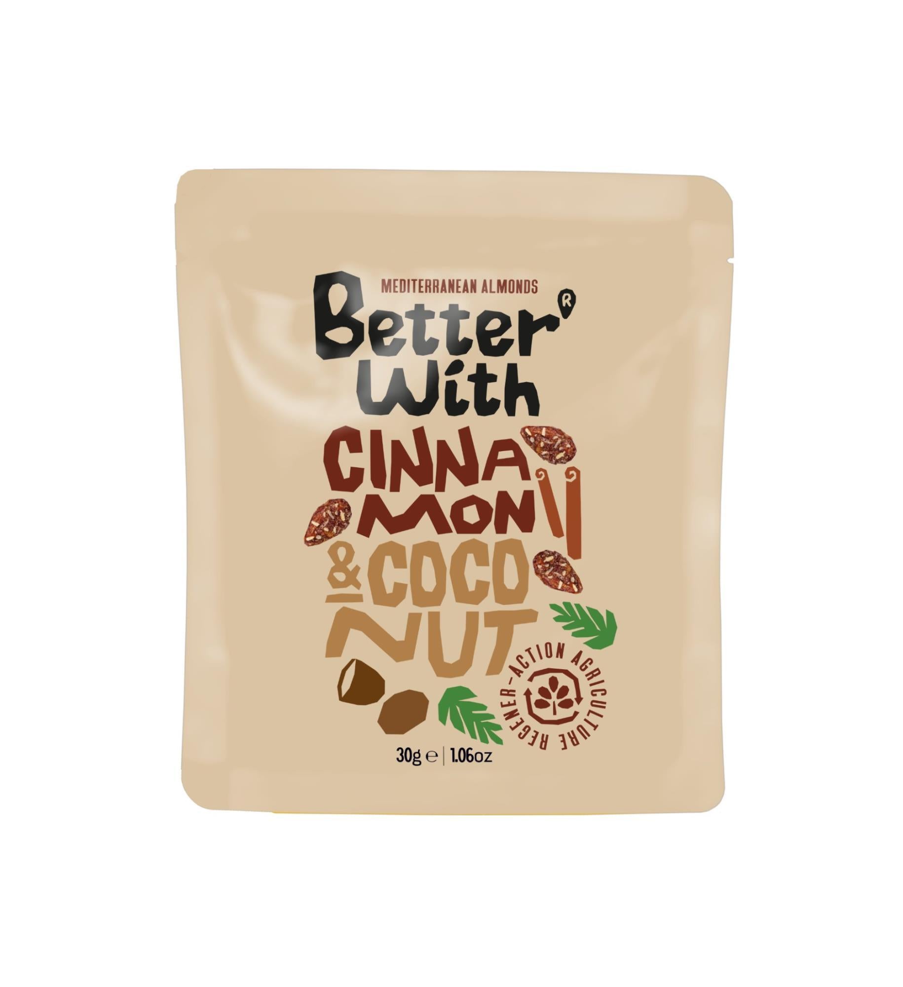 Better With Cinnamon and Coconut Almonds 30g
