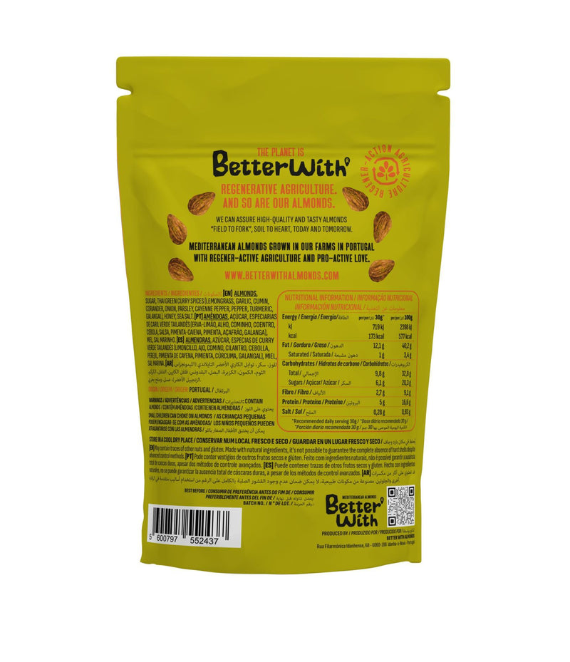 Better With Thai Curry Almonds 140g - Better With