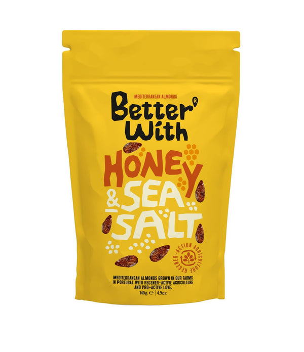 Better With Honey and Sea Salt Almonds 140g - Better With