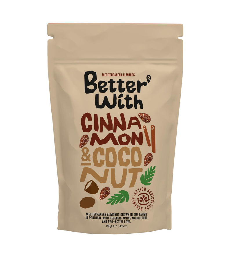 Better With Cinnamon and Coconut Almonds 140g - Better With