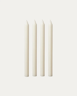 Pack of 4 Ivory Candles