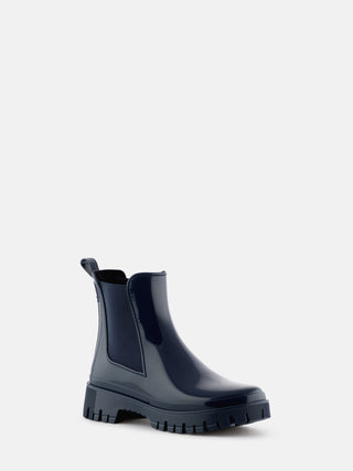 PEACHY Naval Vegan Navy Ankle Boots