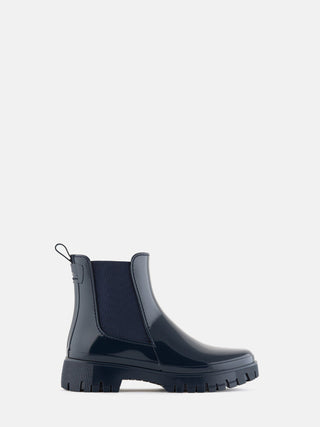 PEACHY Naval Vegan Navy Ankle Boots