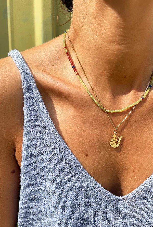 Mermaid Bolina Silver Pendant - Inês Telles