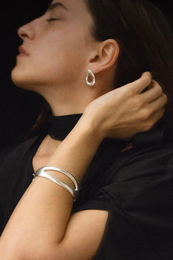 Ecos Double Silver Bracelet - Inês Telles