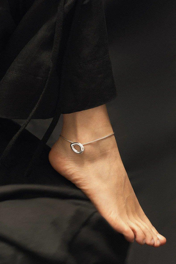 Ecos Silver Ankle Bracelet - Inês Telles