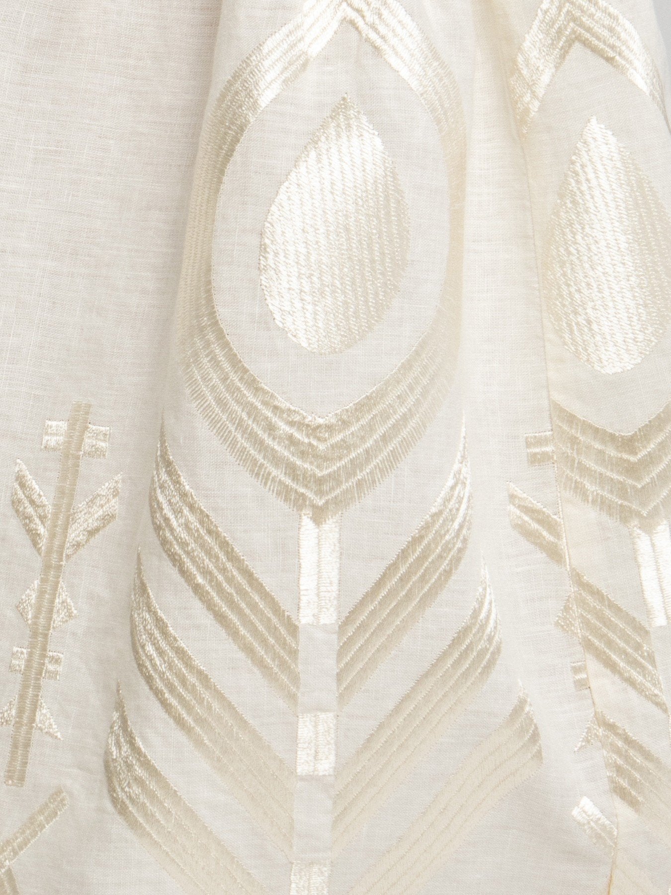 Selene Embroidered Maxi Dress - Greek Archaic Kori