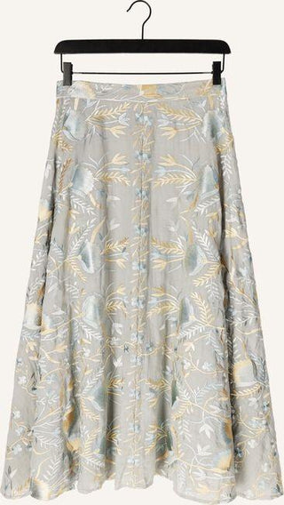 Blossom Embroidered Midi Skirt