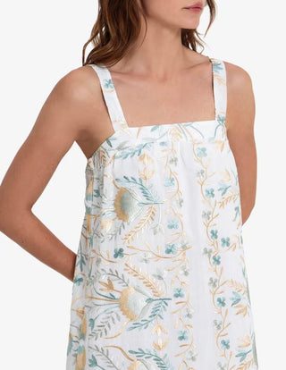 Blossom Linen Tiered Maxi Dress