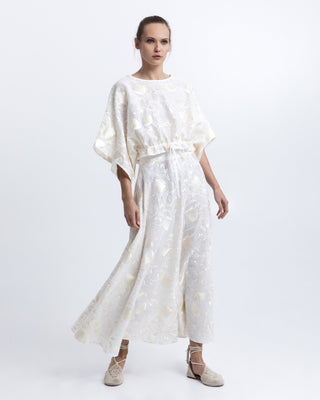 Blossom Embroidered Linen Blouse
