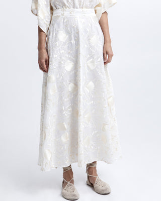 Blossom Embroidered Linen Blouse