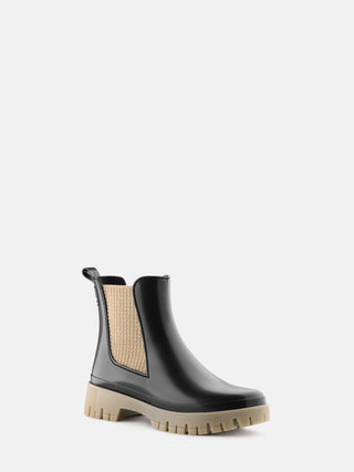 SAGE Black Vegan Ankle Boots