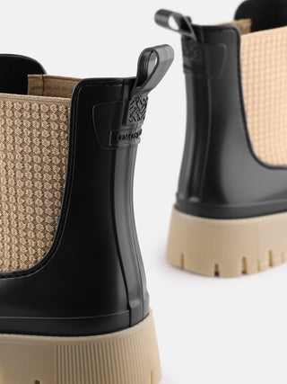 SAGE Black Vegan Ankle Boots