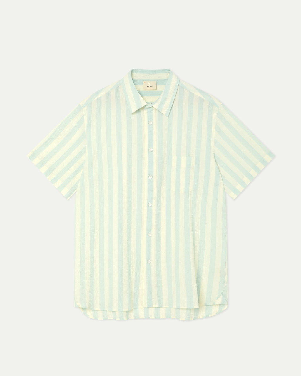 Alegre Green Spray Stripes Shirt - LA PAZ