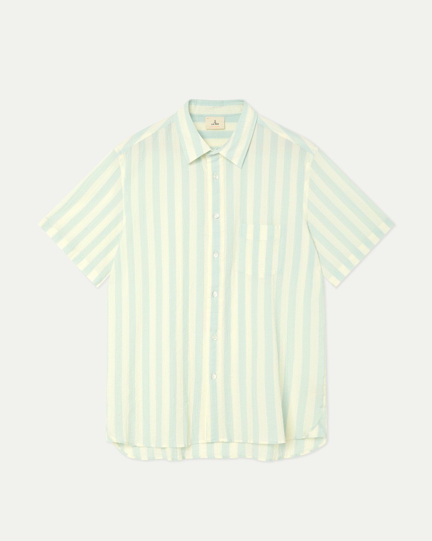 Alegre Green Spray Stripes Shirt - LA PAZ