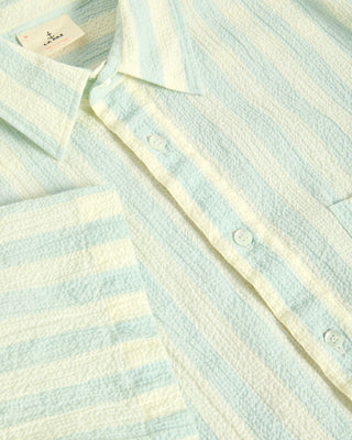 Alegre Green Spray Stripes Shirt - LA PAZ