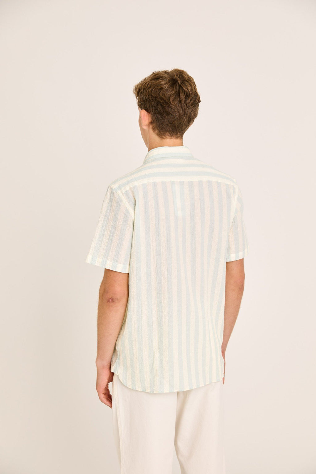 Alegre Green Spray Stripes Shirt - LA PAZ
