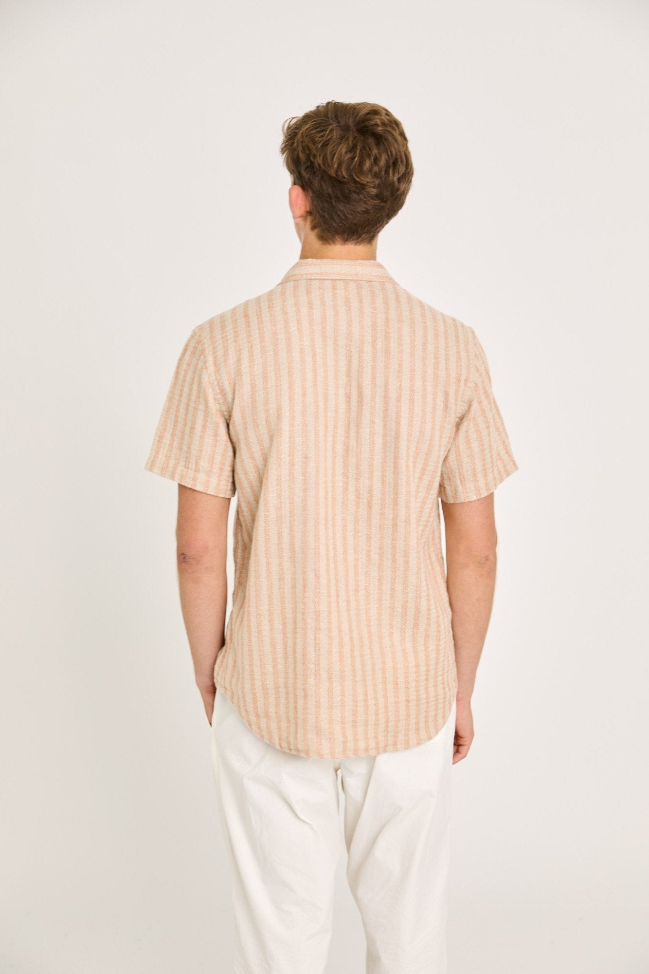Silveira Clay Stripes Linen Shirt - LA PAZ