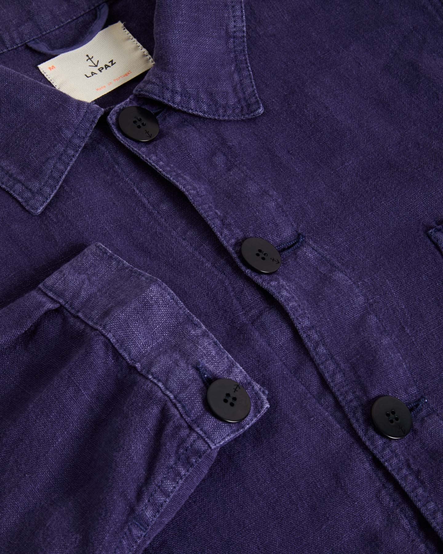 Baptista Navy Linen Jacket - LA PAZ
