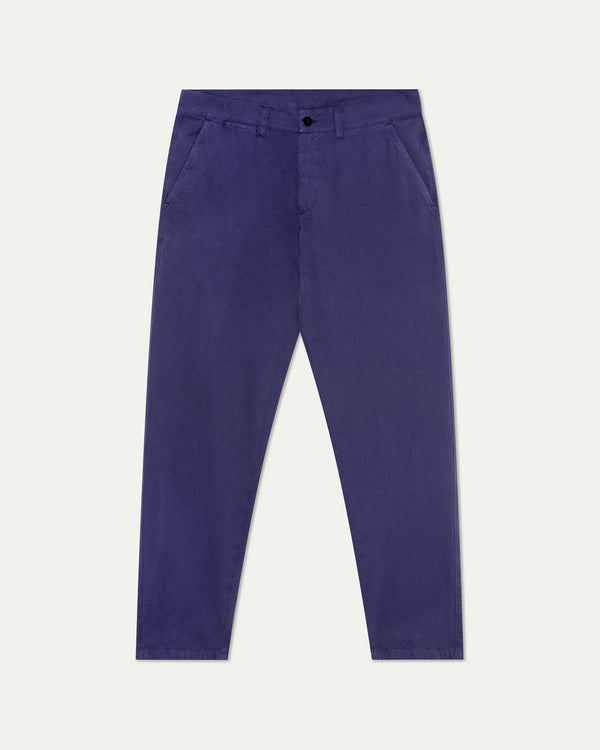 Cruz  Navy Canvas Trousers - LA PAZ