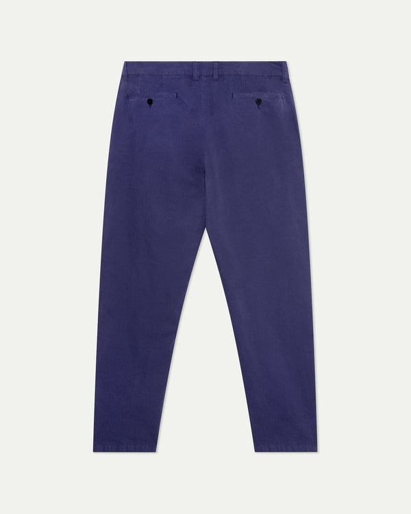 Cruz  Navy Canvas Trousers - LA PAZ