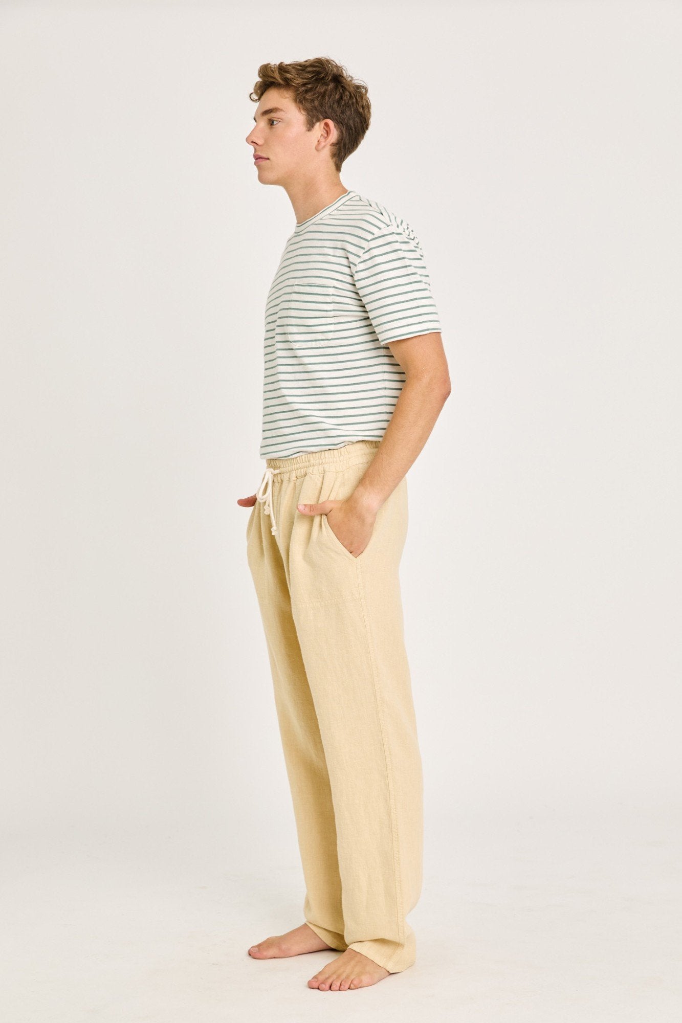 Lemos Safari Linen Trousers - LA PAZ