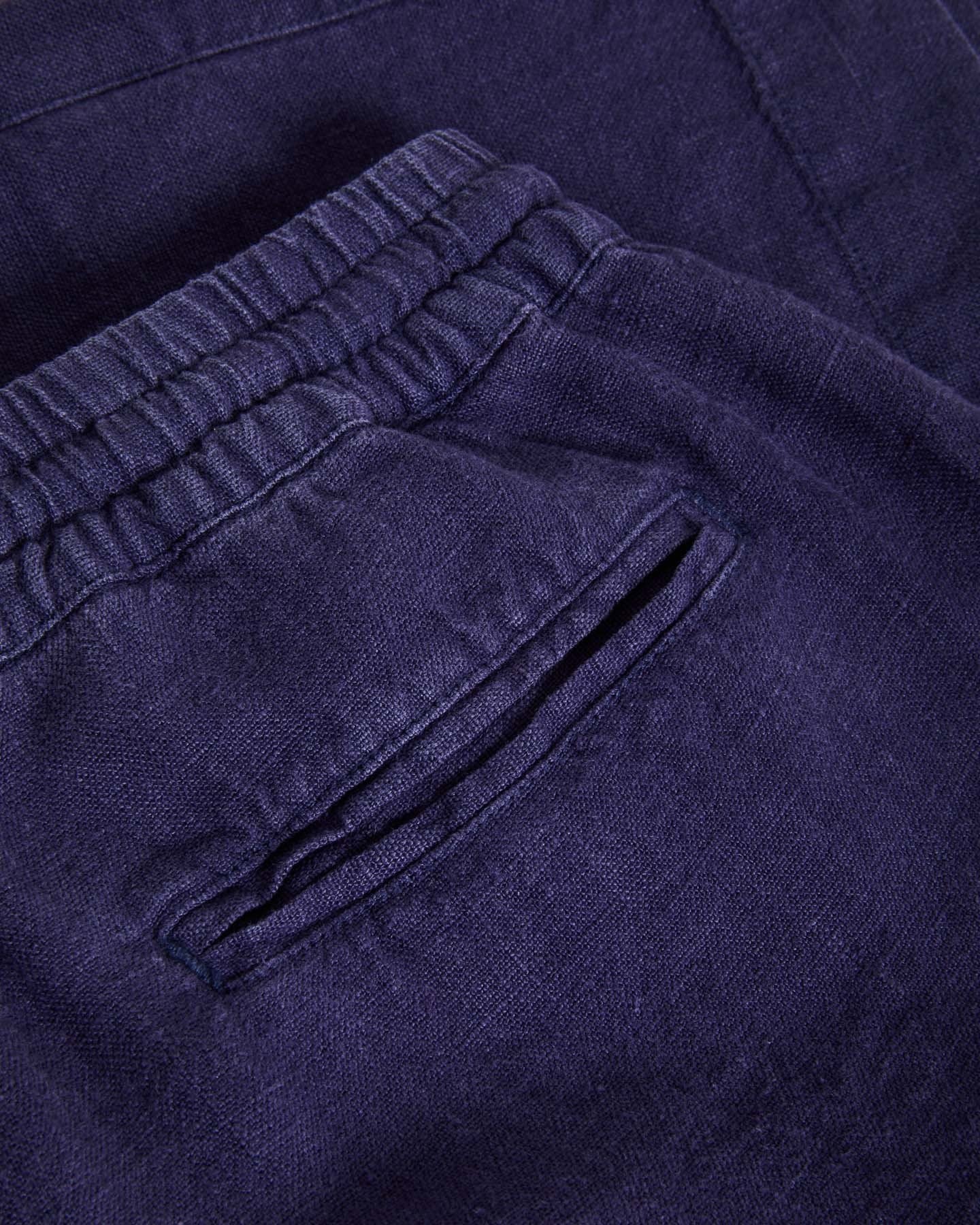Pestana Navy Linen Shorts - LA PAZ