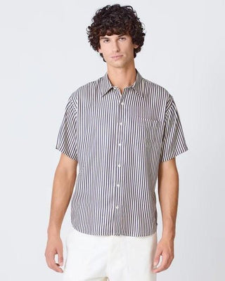 Roque Dark Navy Stripes