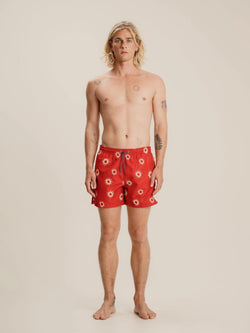 Red Sun Swim Trunks - Mustique