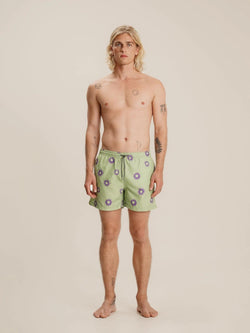 Green Sun Swim Trunk - Mustique