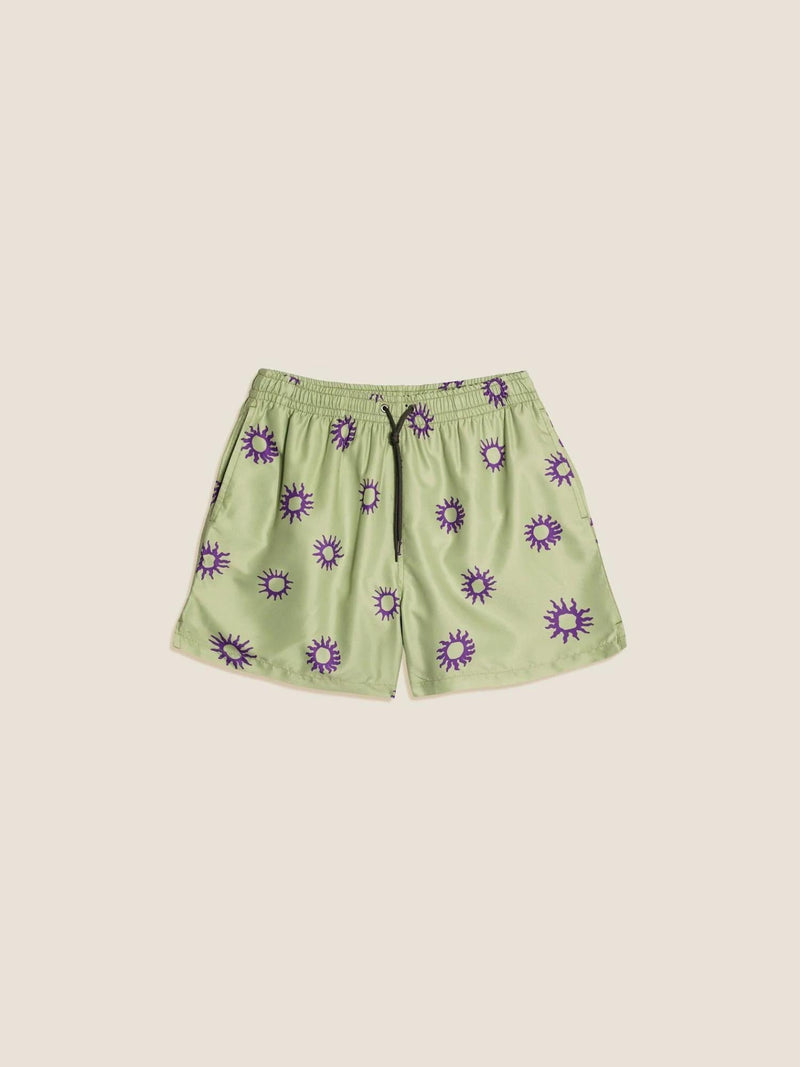 Green Sun Swim Trunk - Mustique