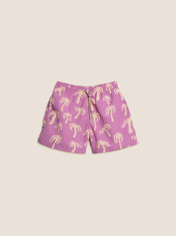 Pink Palm Swim Trunk - Mustique