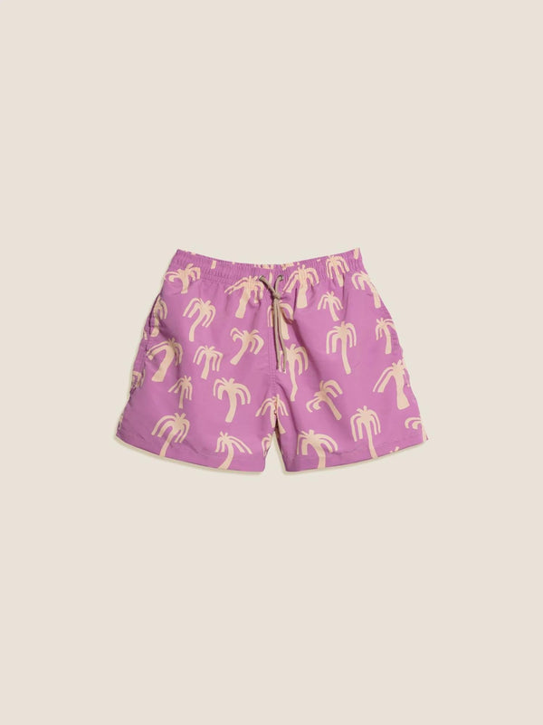 Pink Palm Swim Trunk - Mustique