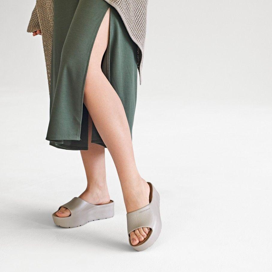 Sunny Warm Grey Platform Slides