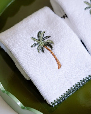 Palm Embroidery Cotton Wipe 30x30