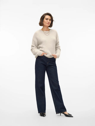 Comfort, Elevated: Relaxed Knit Pullover in a Fluffy Finish