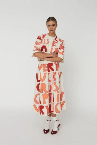Cruise Skirt Mixed Red
