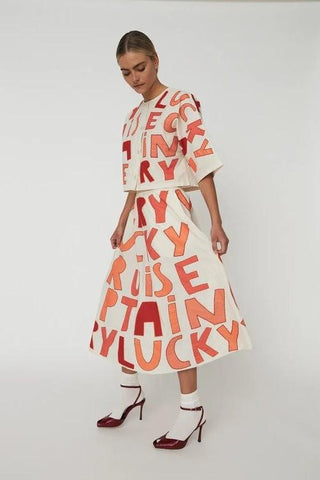 Cruise Skirt Mixed Red