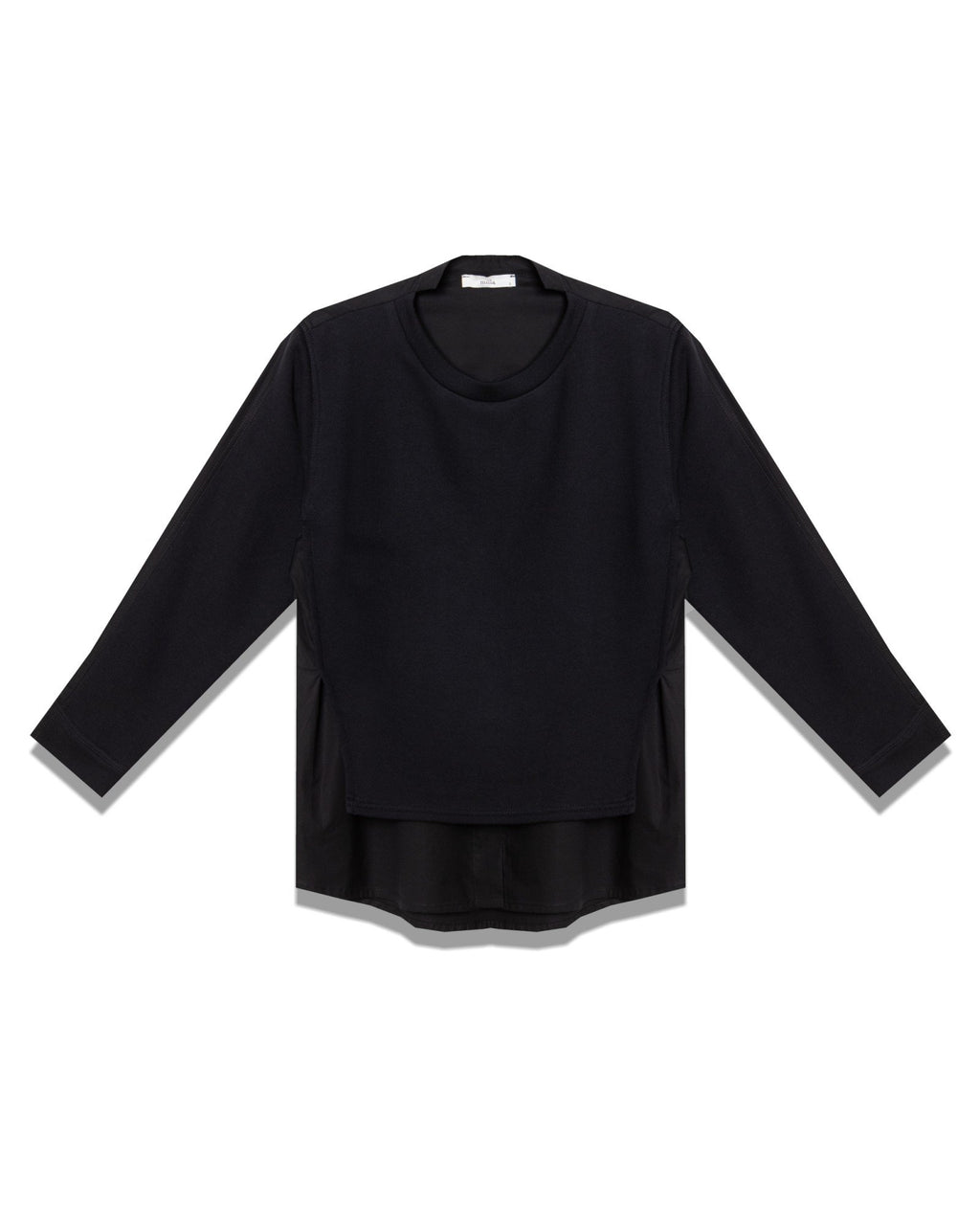 Contrast Hem Cotton Top