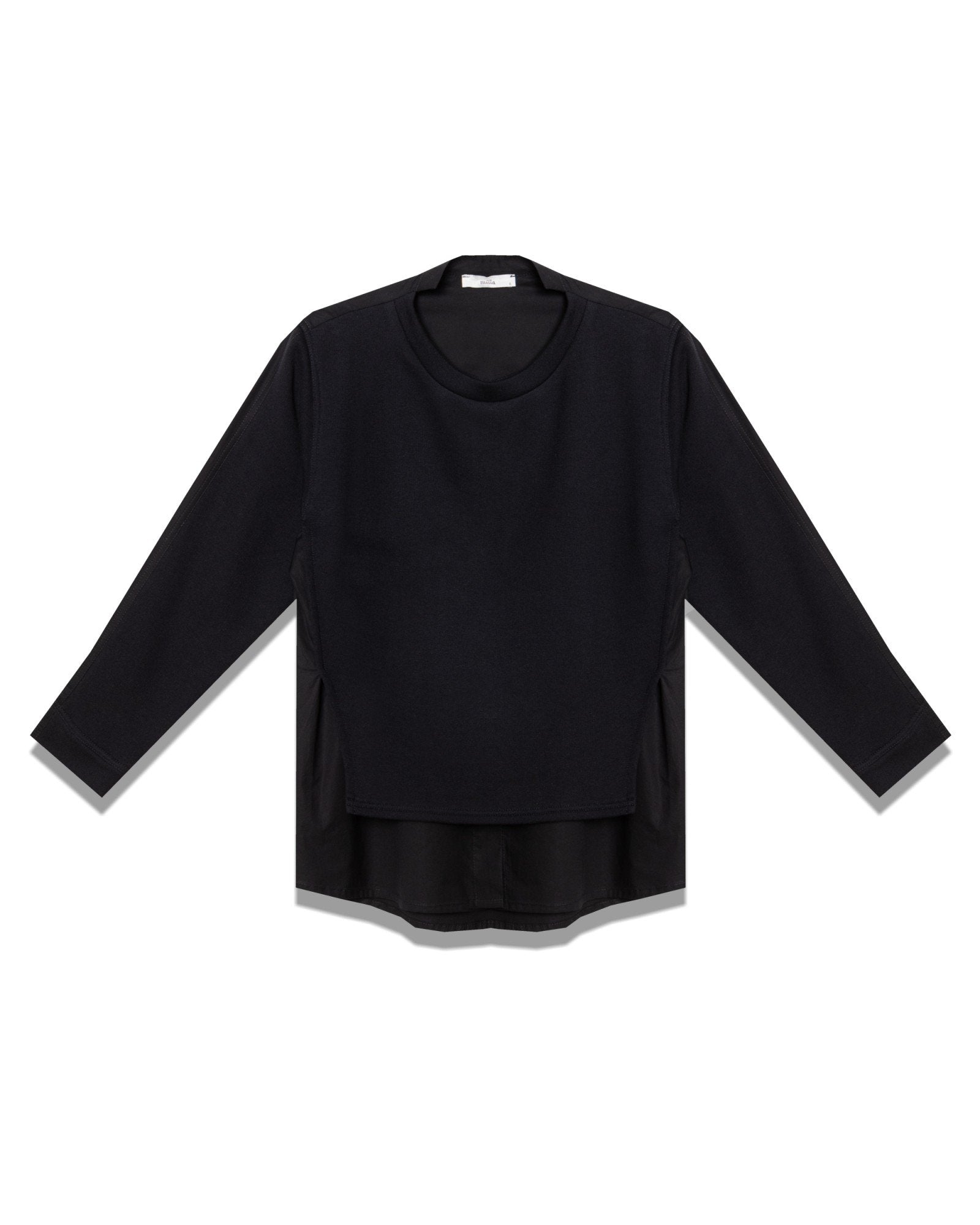 Contrast Hem Cotton Top