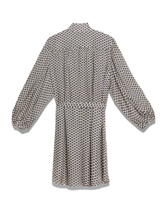 Long Sleeve Printed Shirt Dress