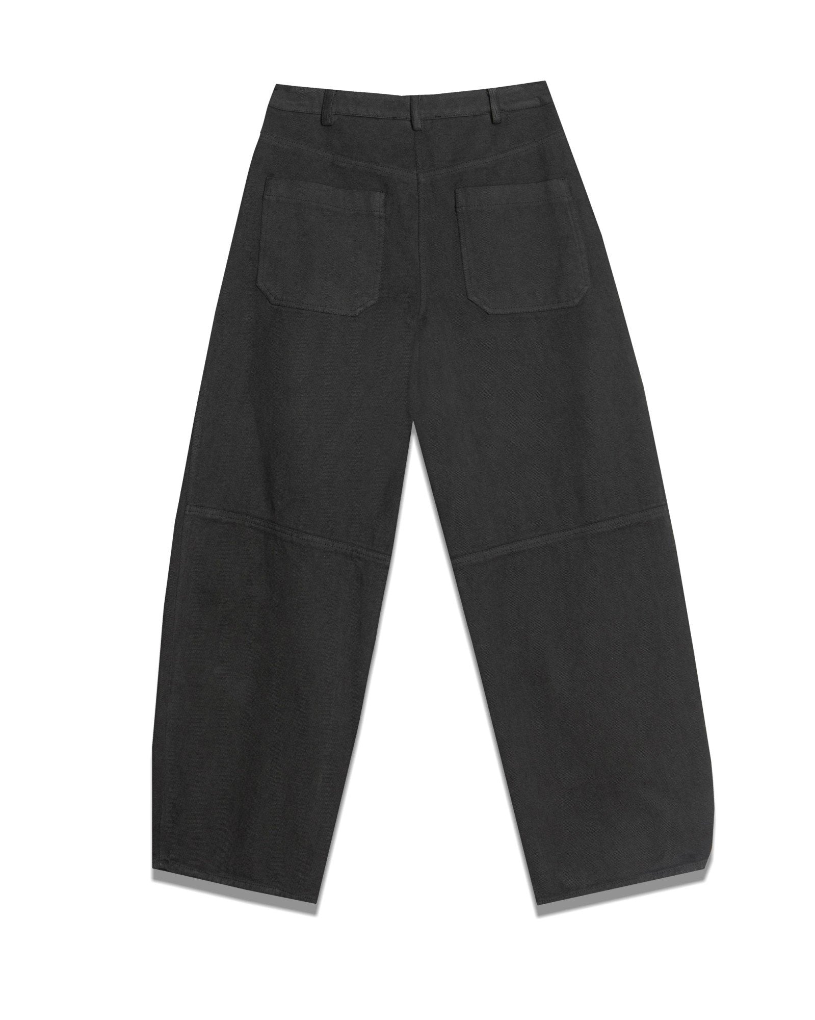 High-Rise Wide-Leg Denim Trousers