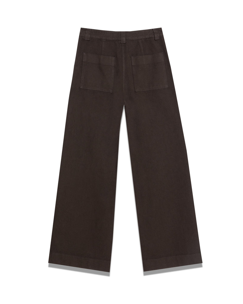 High-Rise Wide-Leg Denim Trousers