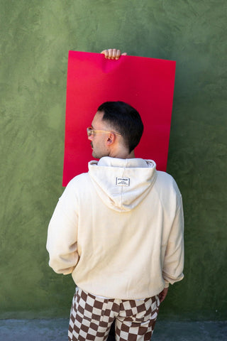 WAFFLE HOODIE - ECRU