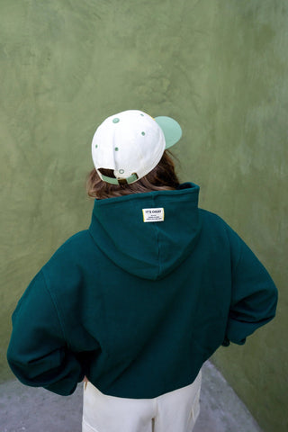 Waffle hoodie-green