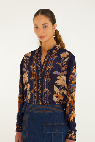 Liz Buttoned Pyjama Shirt