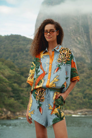 Multicolor Baches Path Buttoned Shirt